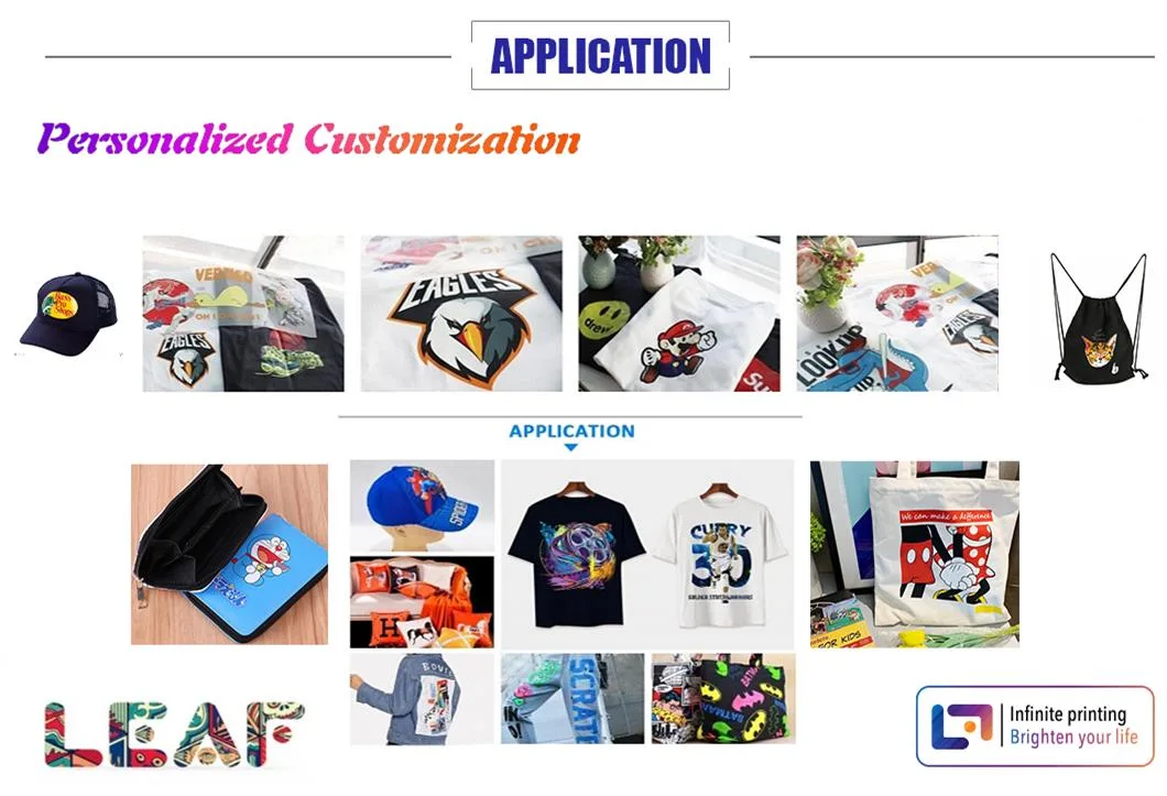 Flatbed Printer Leaf Sublimation Machine Dtf Printing Machine for T-Shirt Caps Bags Jeans