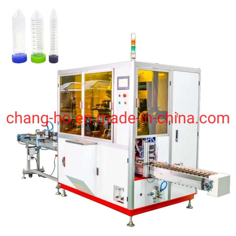 2 Colors Plastic Tubes Automatic Screen Printing Machine with Cap Assembly