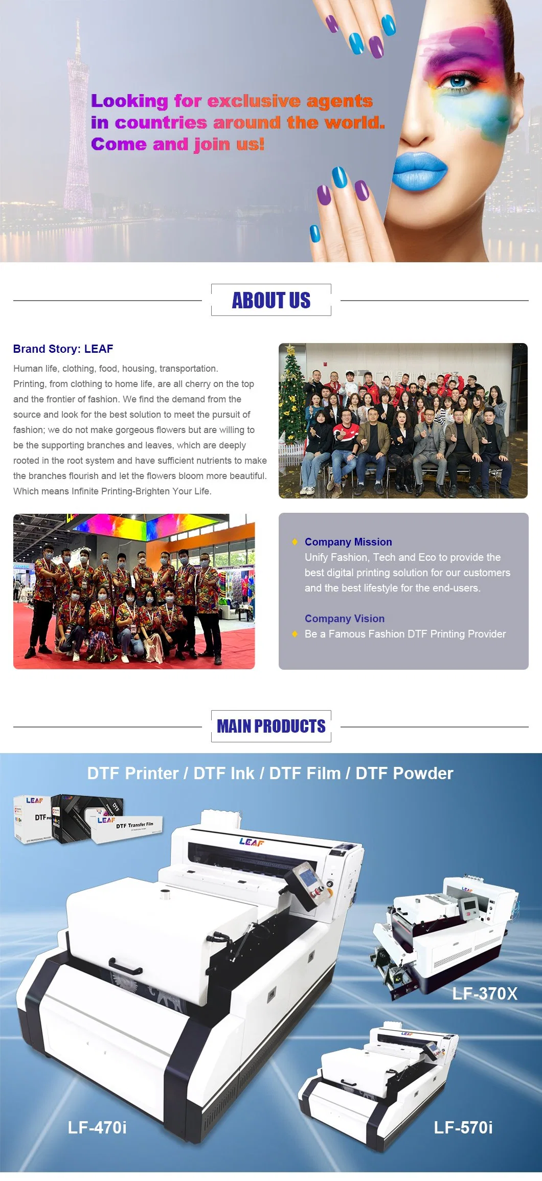 Flatbed Printer Leaf Sublimation Machine Dtf Printing Machine for T-Shirt Caps Bags Jeans