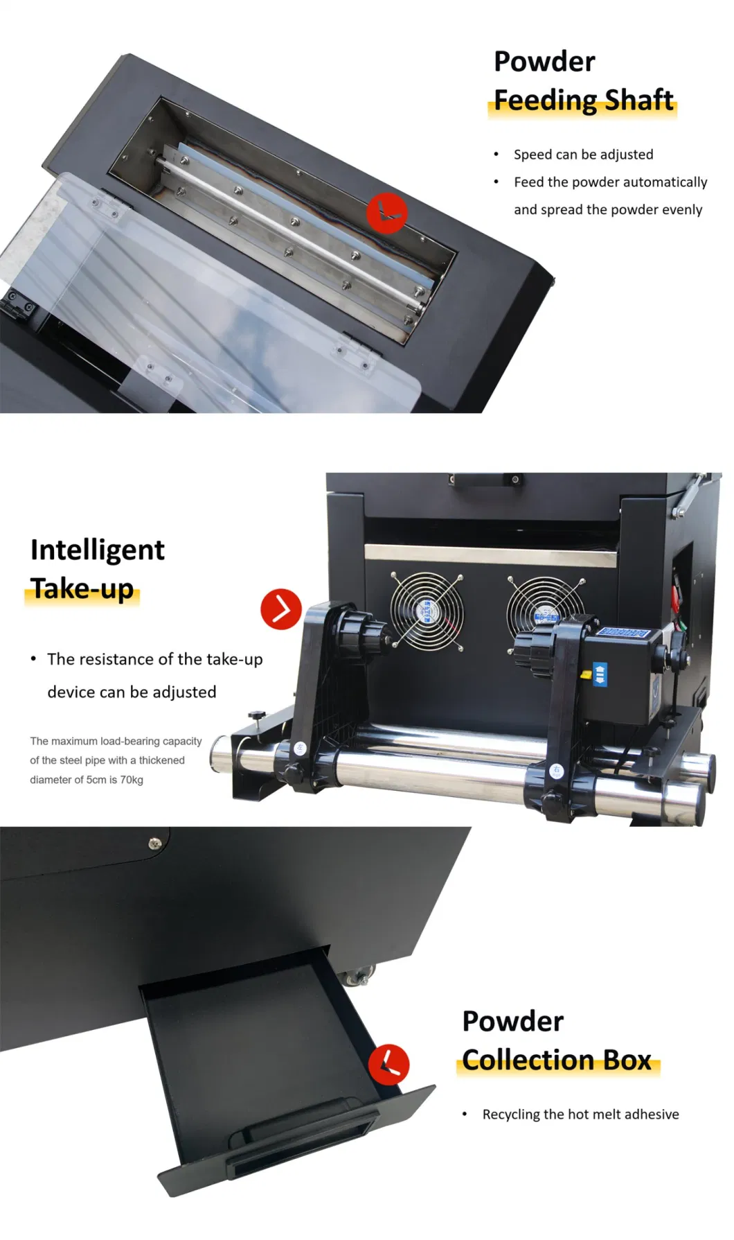 Udefine Digital A3 Inkjet T-Shirt Printing Machine Heat Transfer Pet Film Dtf Printer Fot Hats Caps