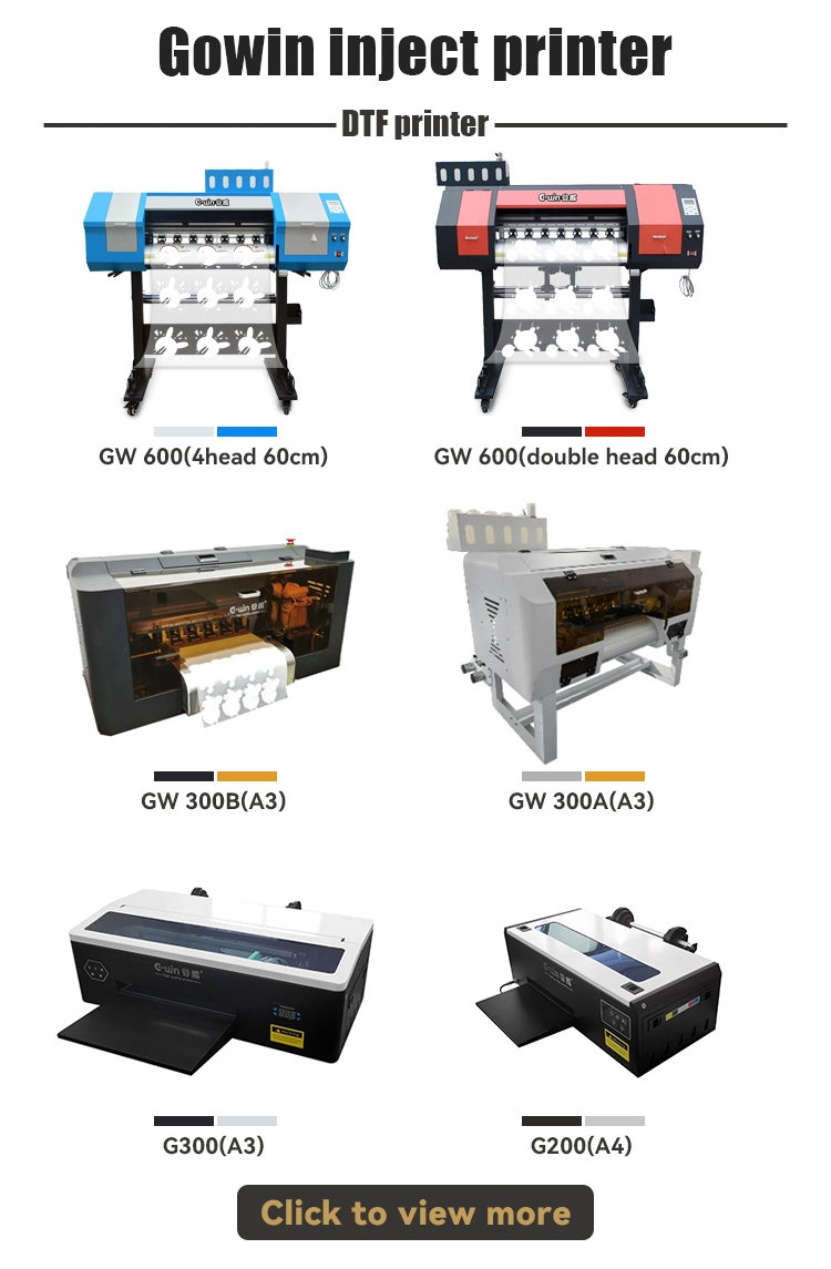 Dtf Printing Machine for T-Shirt A2 Size Printer with XP600 Print Head