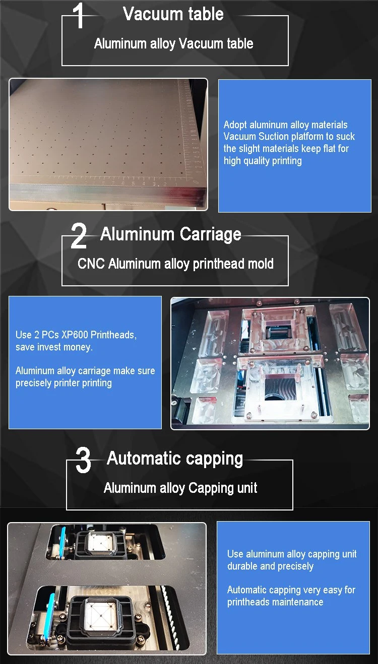 Grande Benchtop Custom Film Protector Flatbed UV LED Varnish Printer for Paper Cup Bottle