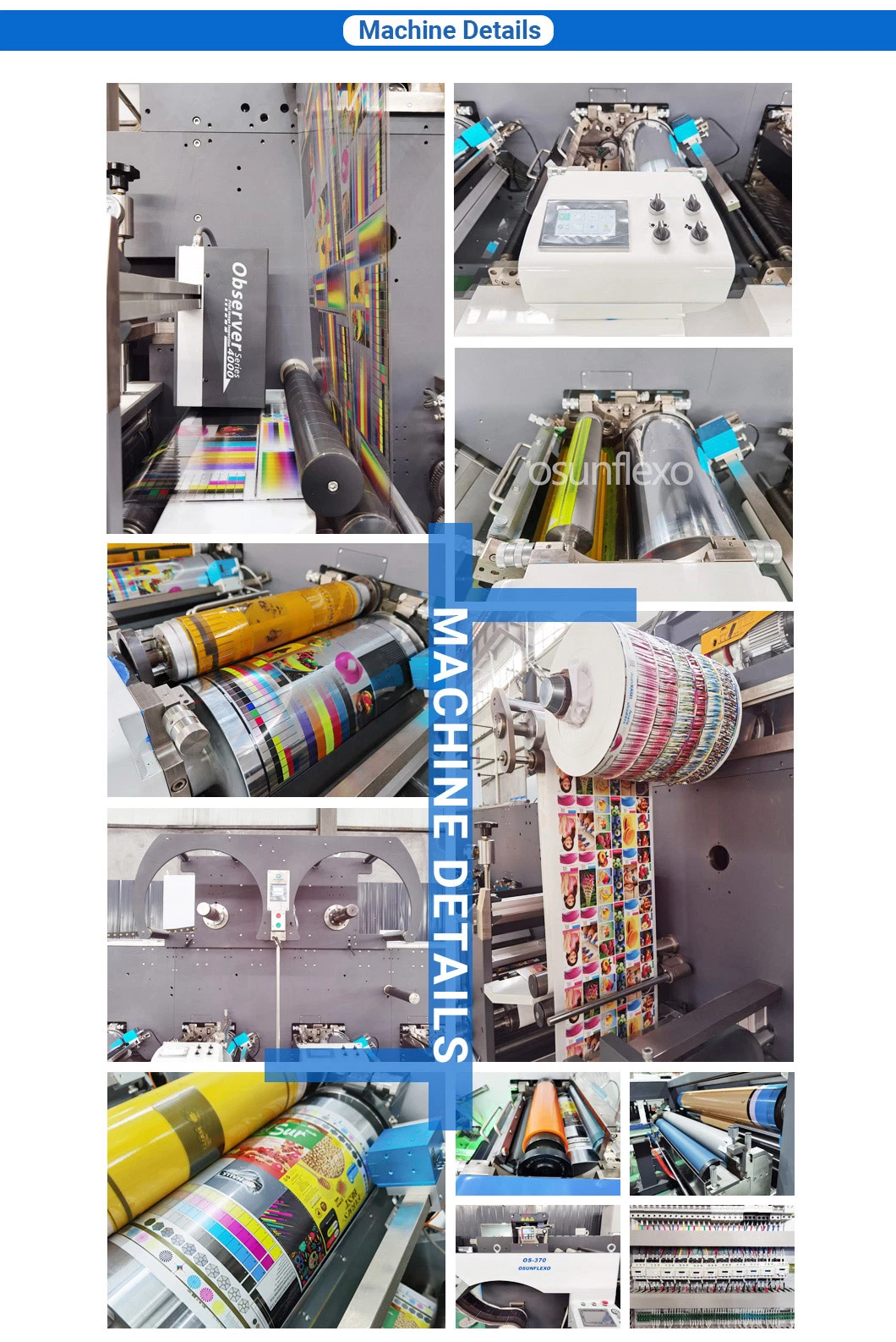 High Quality Stack Flexo Printing Press Flexo Label Printing Machinery Paper Cups Paper Bags Flexo Printing Machine Label Printer