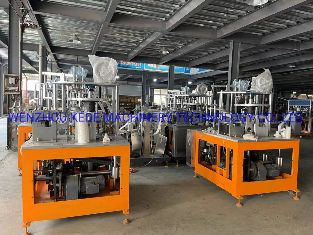 CE Certifite Kd-Zg100 Fully Automatic High Speed Disposable Coffee Paper Cup Cap Making/Forming Machine