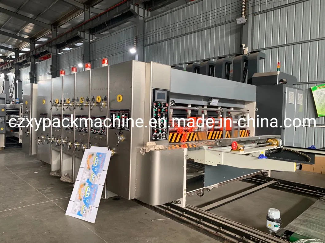 High Quality Corrugated Cardboard Paperboard Carton Box Flexo Automatic Feeding Printer Rotary Slotter and Die Cutter