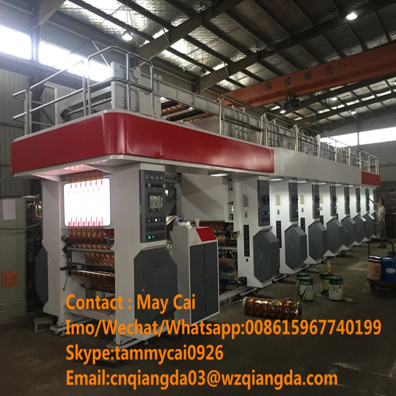 Computer Control High Speed Rotogravure Printing Machine for Multi-Color Printing