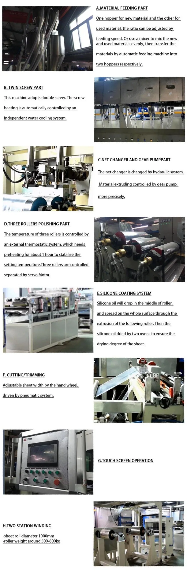 China Manufactured Plastic Twin-Screw ACP Sheet Machine/Extrusion Line for Blister Packaging Stationery Printing Fruit Tray