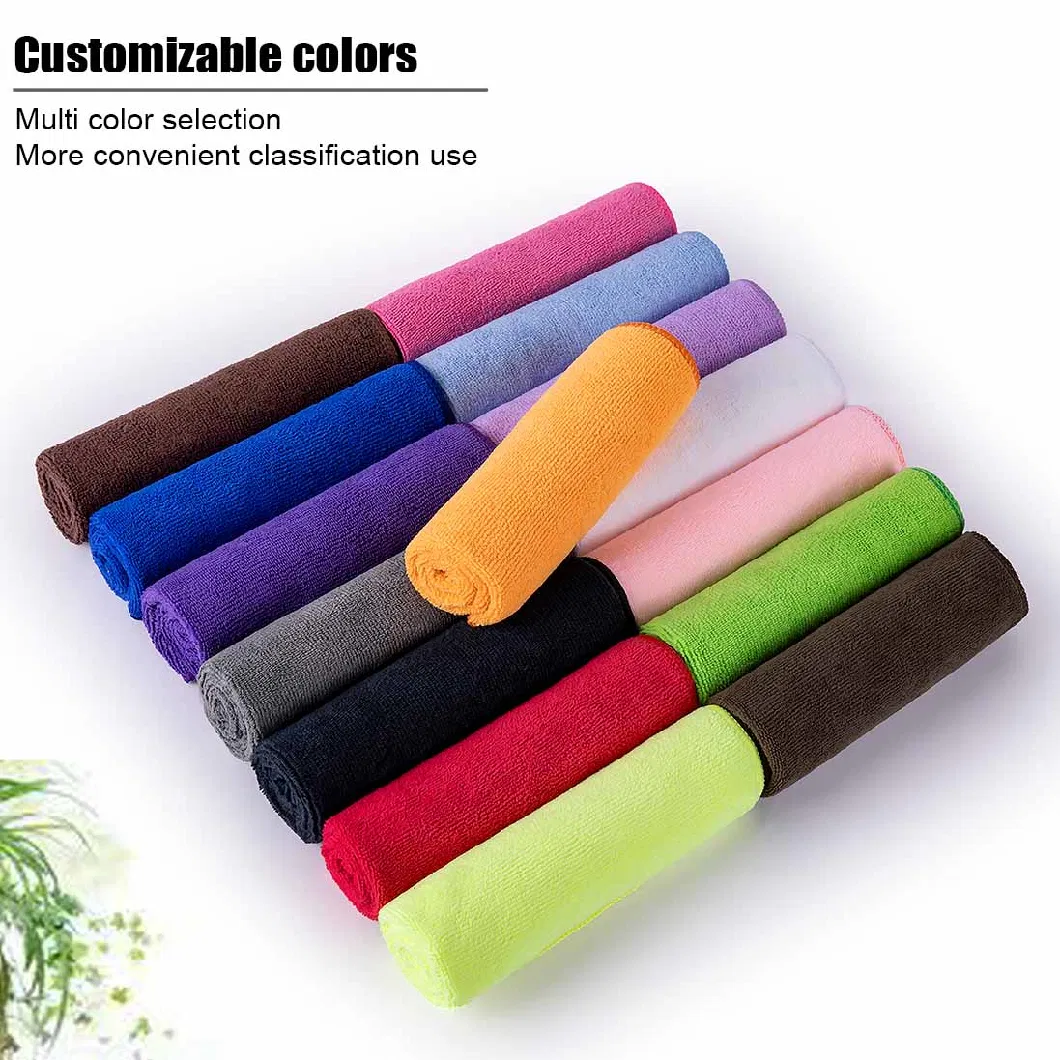 Wholesale Quick Dry Microfiber Car Cleaning Towel with Custom Logo Laser Engraving/Printing/Embroidered