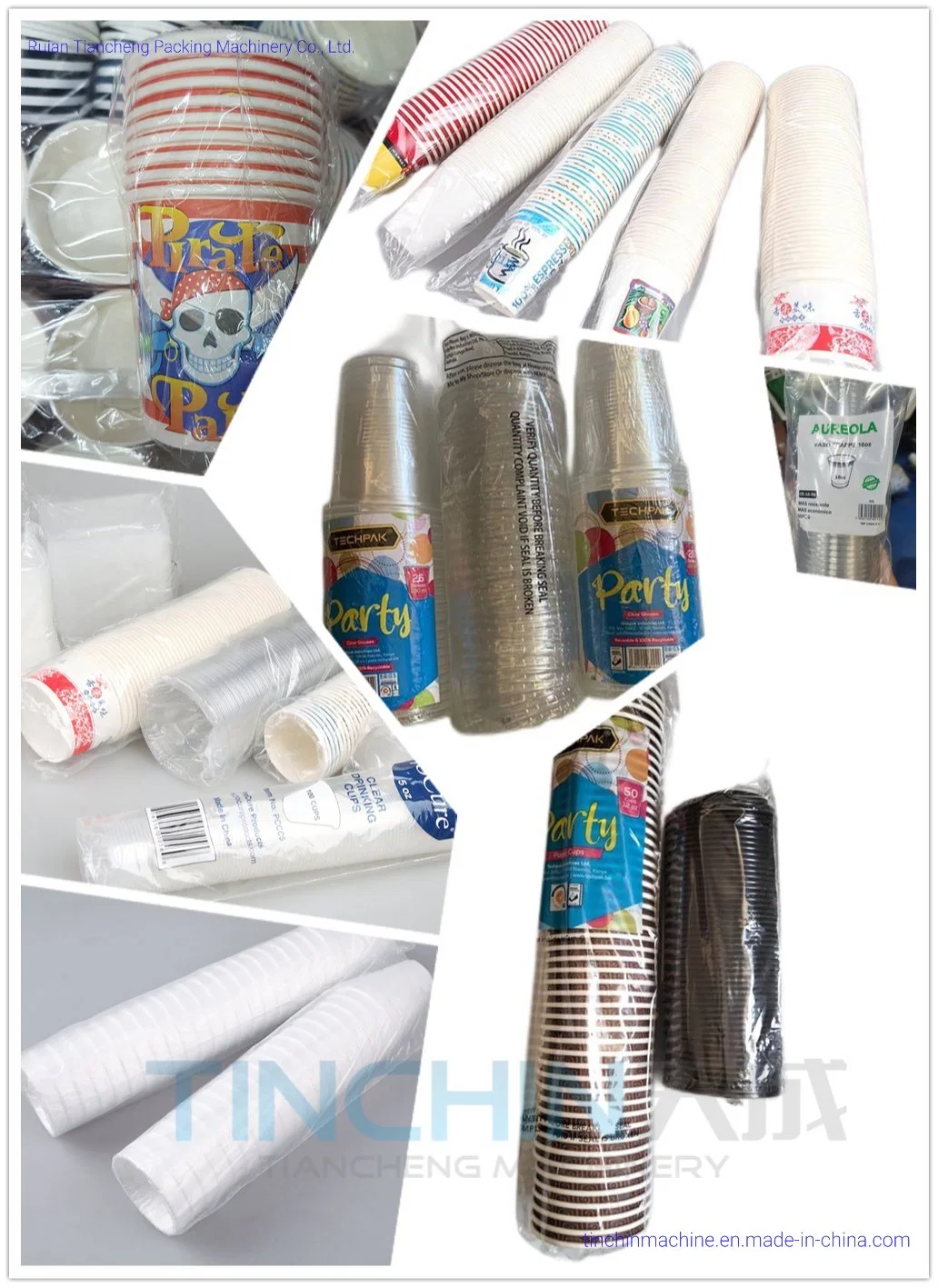 Disposable Biodegradable Paper Plastic Cup Bowl Eco Friendly Cup Sleeve Counting Printing Packing Production Line Machine