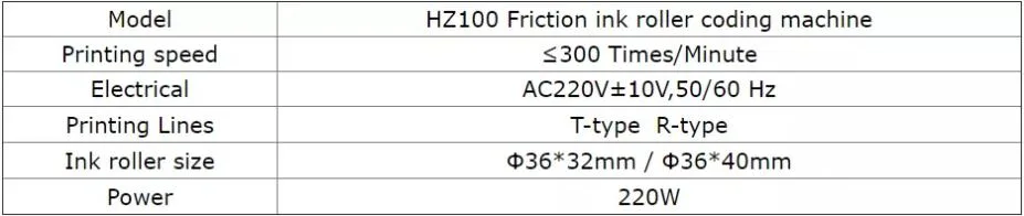 Expiry Date Printer on Plastic Bags Roll Hz-1100 Solid Ink Coding Machine