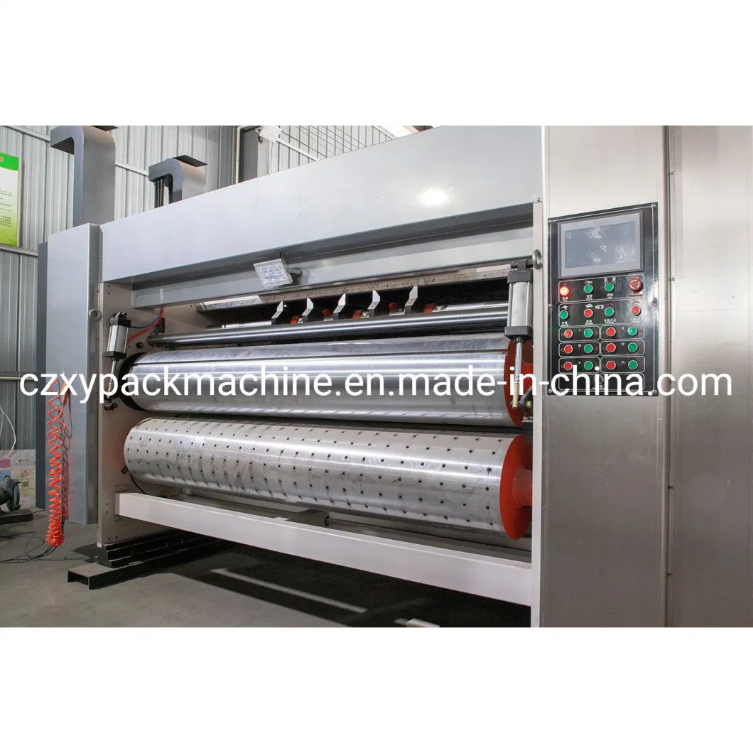 High Quality Corrugated Cardboard Paperboard Carton Box Flexo Automatic Feeding Printer Rotary Slotter and Die Cutter