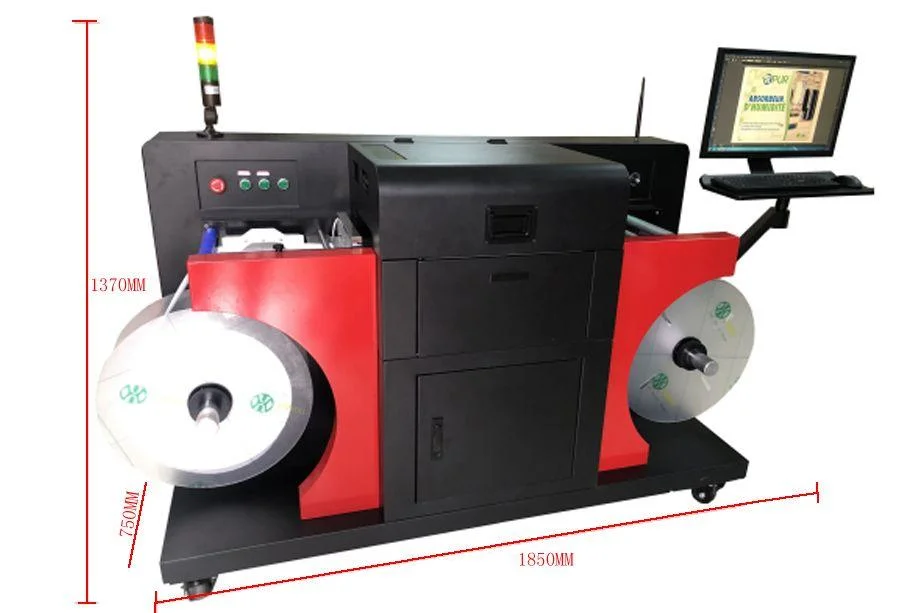 Pet/Coated Paper Digital Label Printing Machine