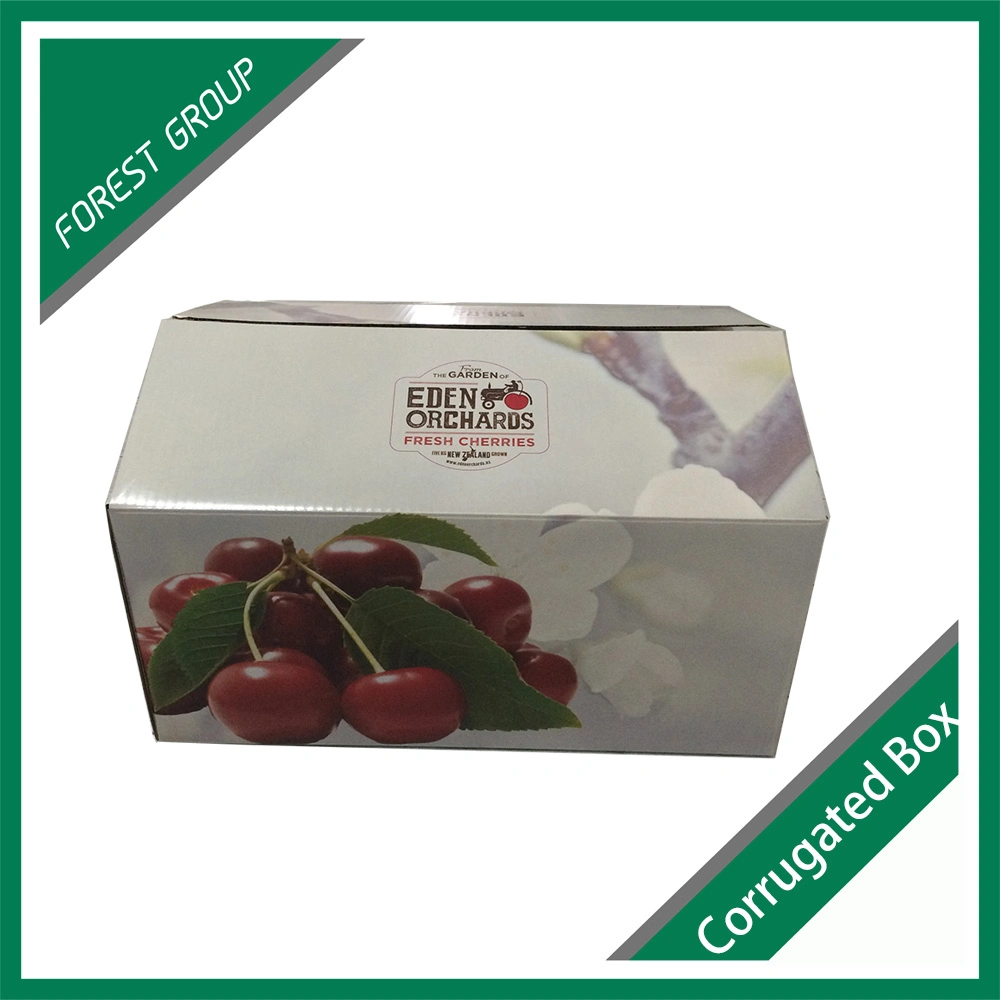 Offset Printing Cherry Fruit Corrugated Paper Box