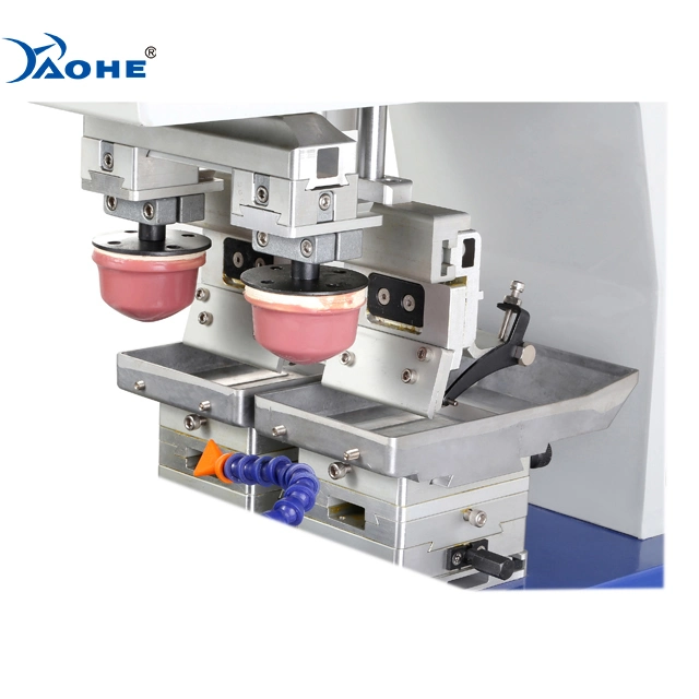 2 Printing Heads 1 Color Pad Printing Machinery Ink Tray Pad Printer