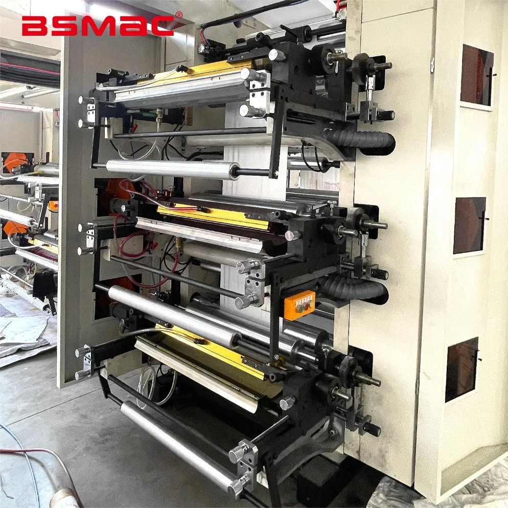 High Speed 6 Colors Film PE Flexo Printing Machine in Flexographic Printer