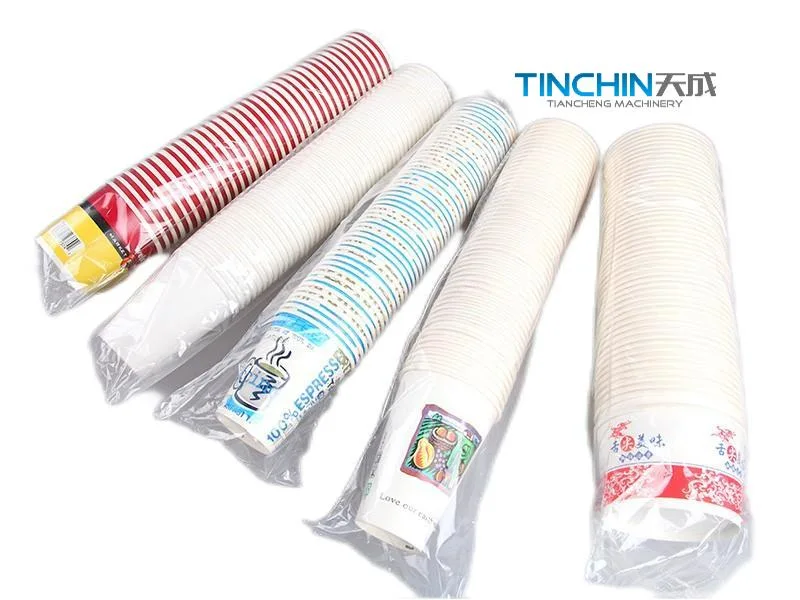 Disposable Biodegradable Paper Plastic Cup Bowl Eco Friendly Cup Sleeve Counting Printing Packing Production Line Machine