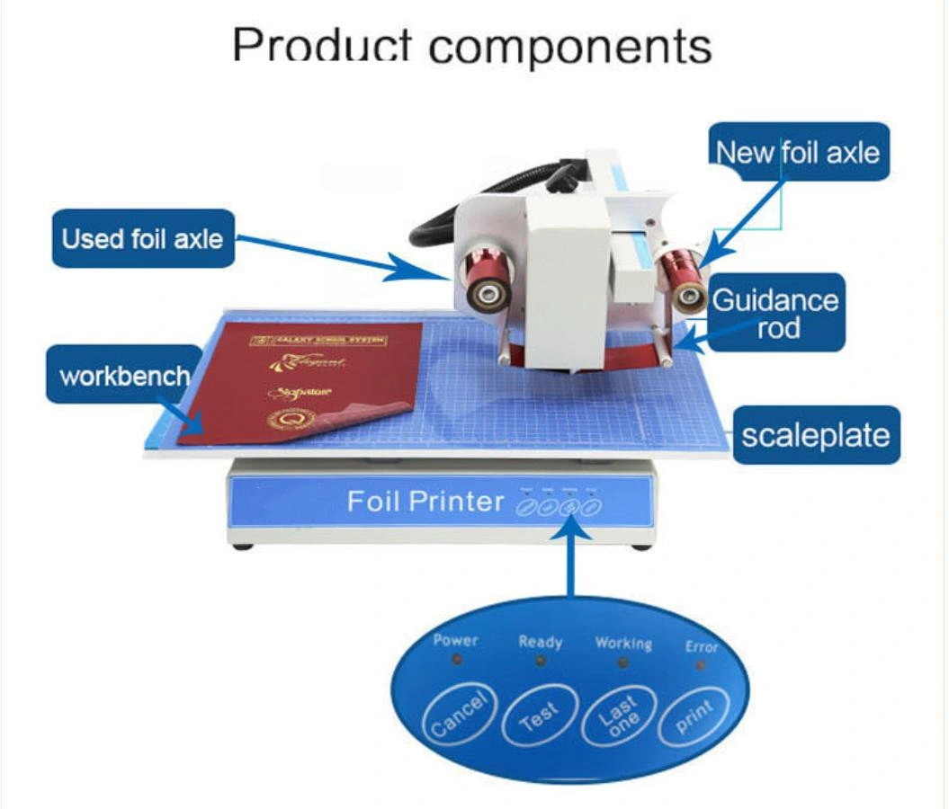 High Resolution 300dpi Plateless Digital Hot Stamping Machine