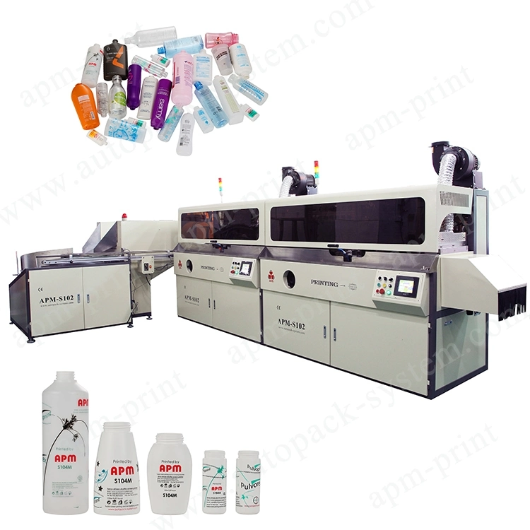 Automatic UV Silk Screen Printing Machine Screen Printers for Round Square Bottle Cup Tube Jar