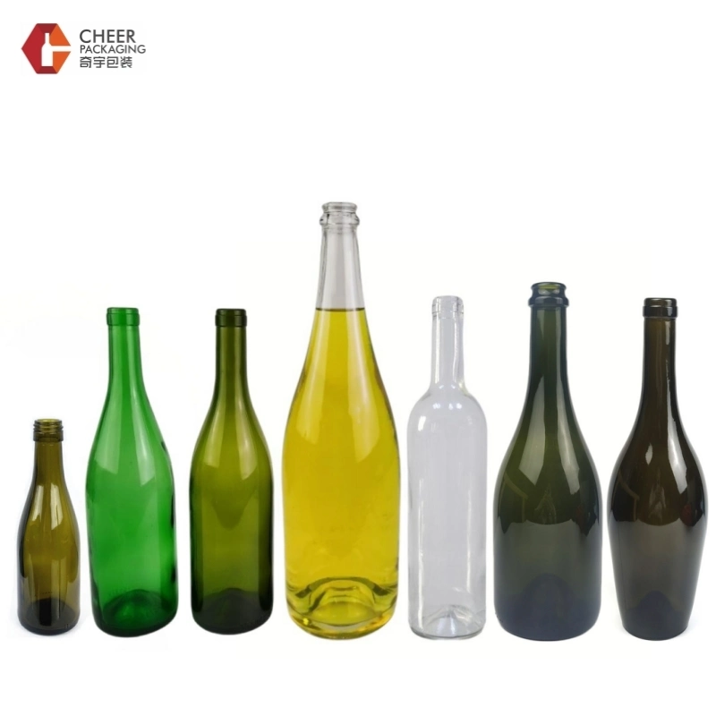 187ml 375ml 750ml 1L Glass Wine Bottles Light Weight Bordeaux Burgundy Champagne Bottle