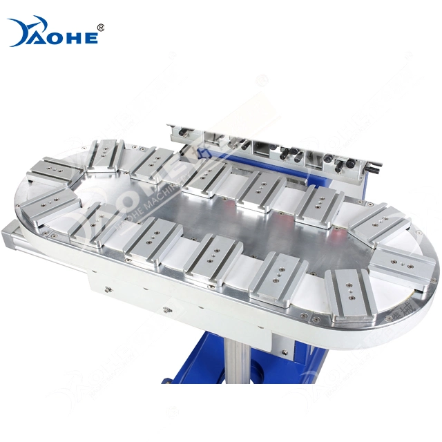 4 Color Ink Tray Pad Printer with Conveyor Four Color Pad Printing Machinery