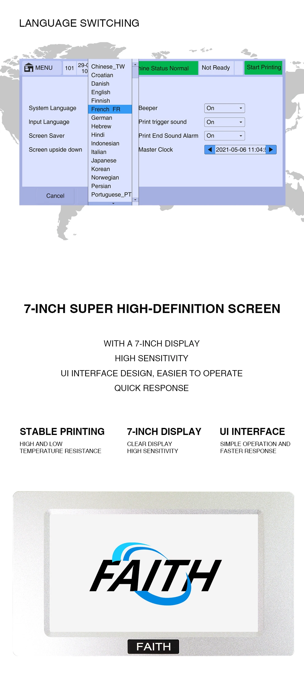 Faith 12.7mm High Quality Thermal Date Color Inkjet Printer on The Pill Box