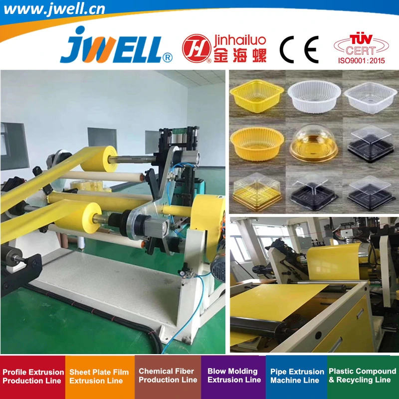 Jwell-PLA Pet Plastic Biodegradable Sheet Recycling Plastic Cup Making Extrusion Machine for Food Packing|3-D Printing|Garbage Bag|Agricultural Mulch Film