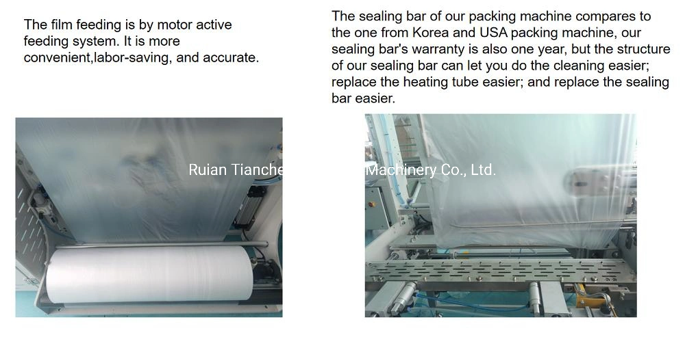 Factory PP, Pet Plastic Sauce Cup Packing Machine with Rotary Counter