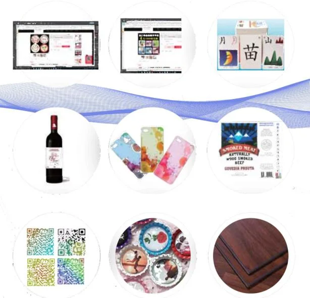 Plastic Lunch Box Lid, Wine Cap Identification, High-Speed and Fully Automatic Color Inkjet Equipment, Onepass Color Printing Machine, UV Digital