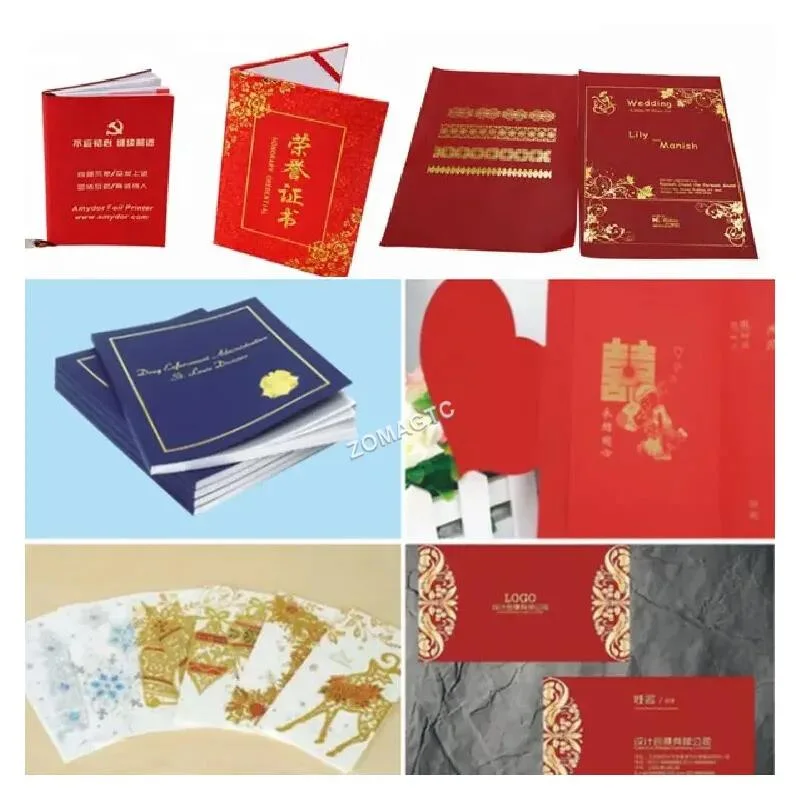 Book Cover Manual Hot Foil Stamping Machine Hardcover Paper Leather Cloth PVC Gold Foil Printing Machines