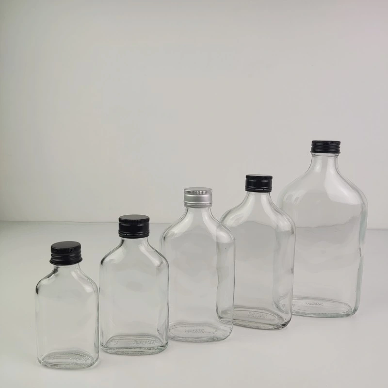 250ml Glass Bottle for Whisky Rum Vodka Water Bottles