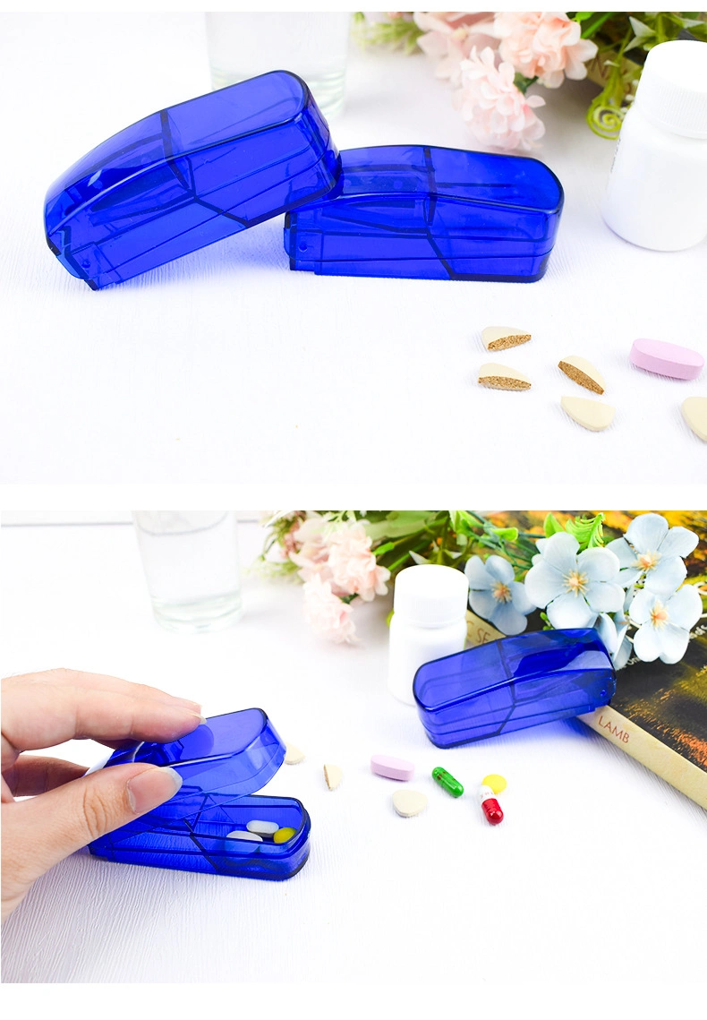 Factory Wholesale Cheap Pill Cursher High Quality Transparent Promotional Pill Cutter