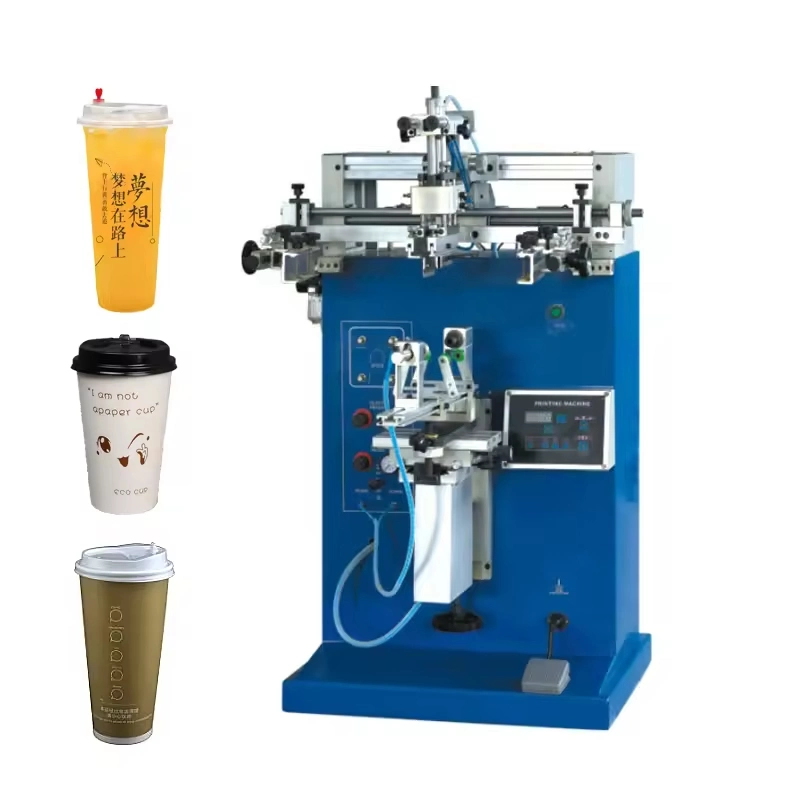 Factory Direct Sales Easy Operating Milk Tea Plastic Cup Screen Printing Machine