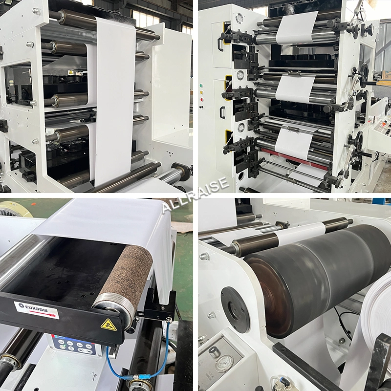 Automatic 4 Colors Roll to Roll Paper Cup Fan Printer Paper Cup Printing Machine Ice Cream Paper Cone Flexo Printing Machine