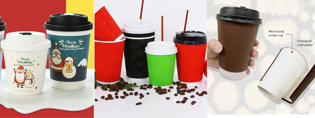 Flexo Printing Tea and Coffee Hot Beverage Double Wall Paper Cup Making Machine