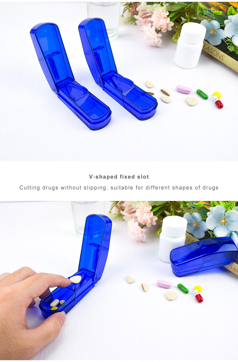 Factory Wholesale Cheap Pill Cursher High Quality Transparent Promotional Pill Cutter