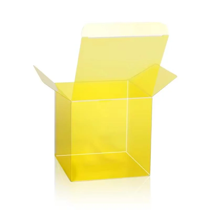 Custom Color Blue Yellow Pet PVC PP Plastic Box for Gifts Toys