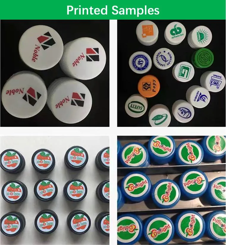 Automatic Bottle Cap Plastic Lid Four Colors Multi Colors Pad Printer Pad Printing Machine