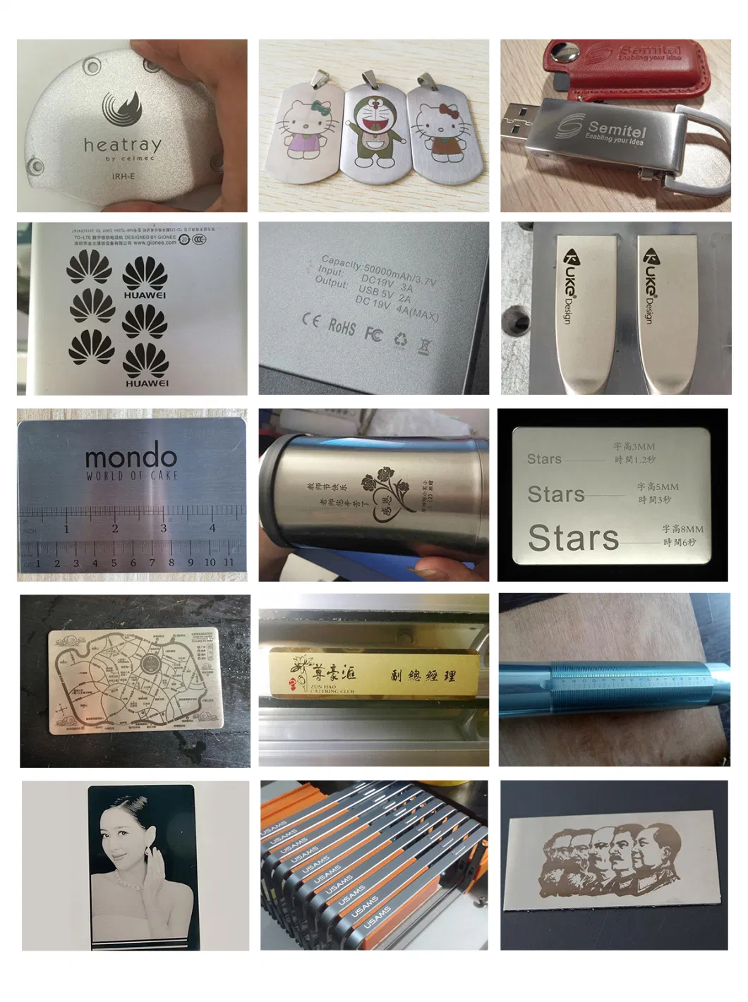 Cover/Plastic/Logo/Metal Barcode Marking Fiber Laser Printer and Printing Machine