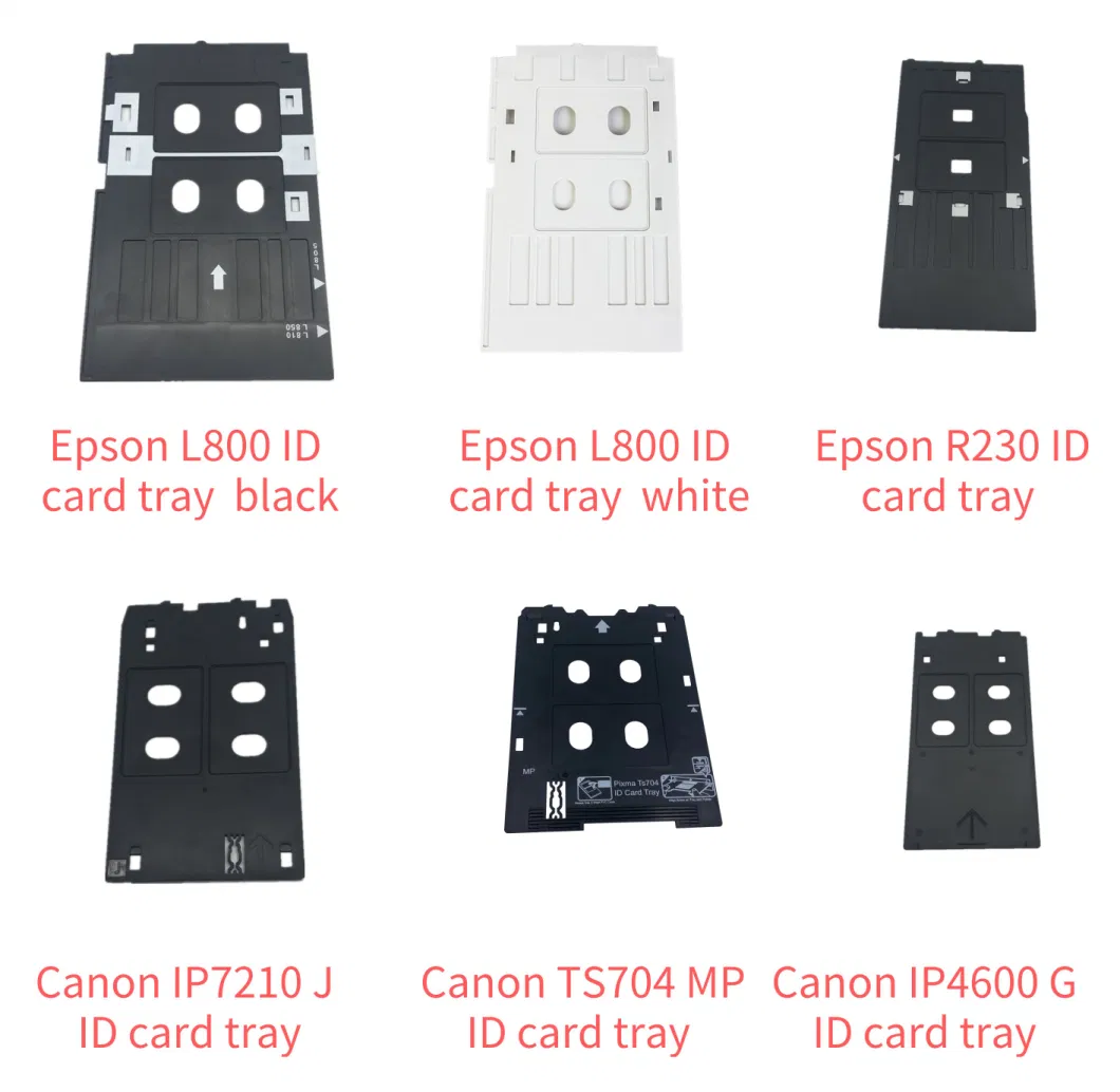 White Plastic PVC Card Tray Epson R260 Printer