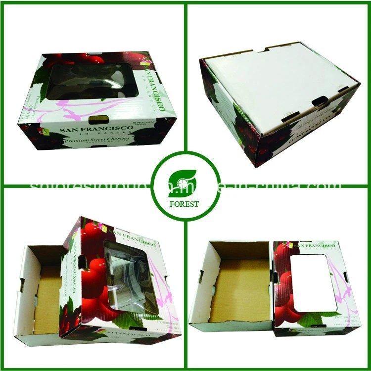 Corrugated Fruit Boxes, Cherry Fruit Packaging Box (FP020009)