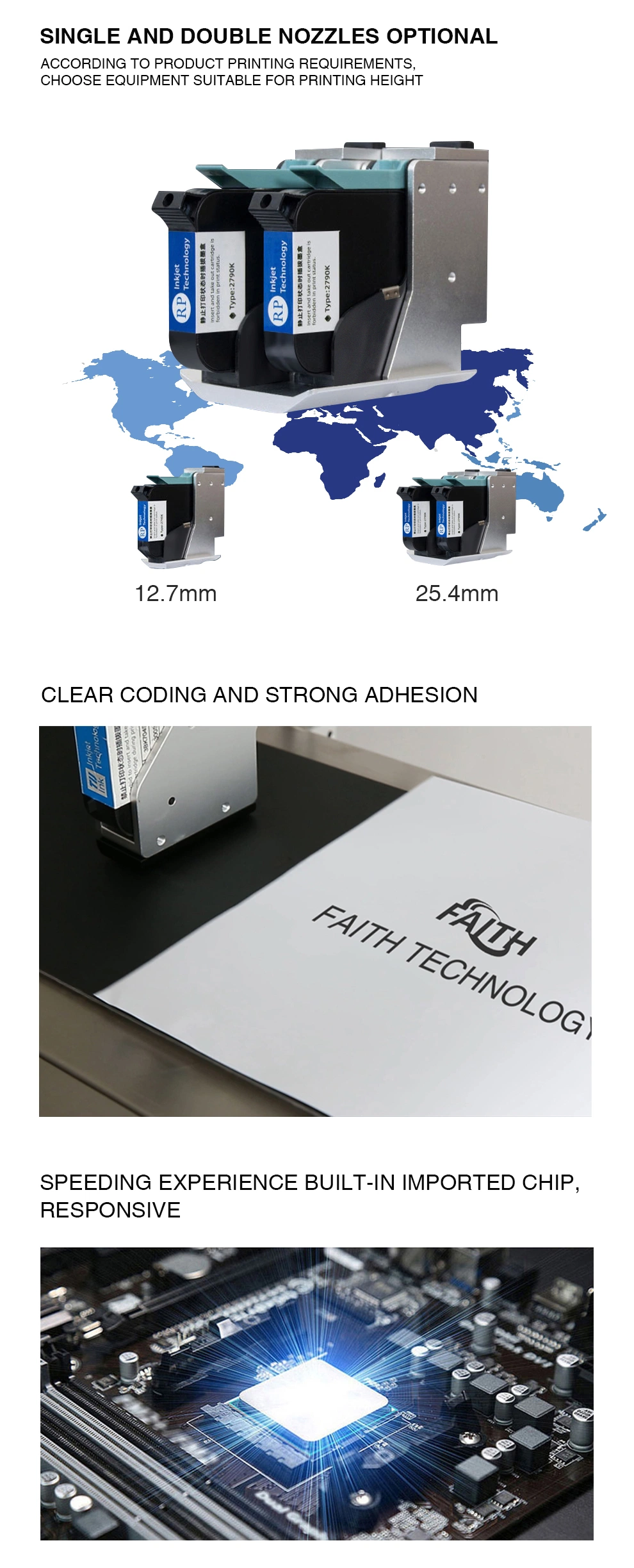 Faith 12.7mm High Quality Thermal Date Color Inkjet Printer on The Pill Box