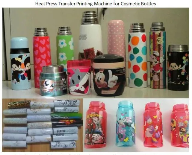 Heat Press Transfer Printing Machine for Cosmetic Bottles_Coffee Cups_PVC Tube_Plastic Cans Sublimation Painting Thermal Printer