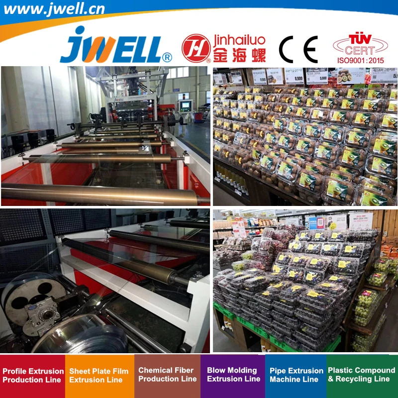 Jwell-PLA Pet Plastic Biodegradable Sheet Recycling Plastic Cup Making Extrusion Machine for Food Packing|3-D Printing|Garbage Bag|Agricultural Mulch Film