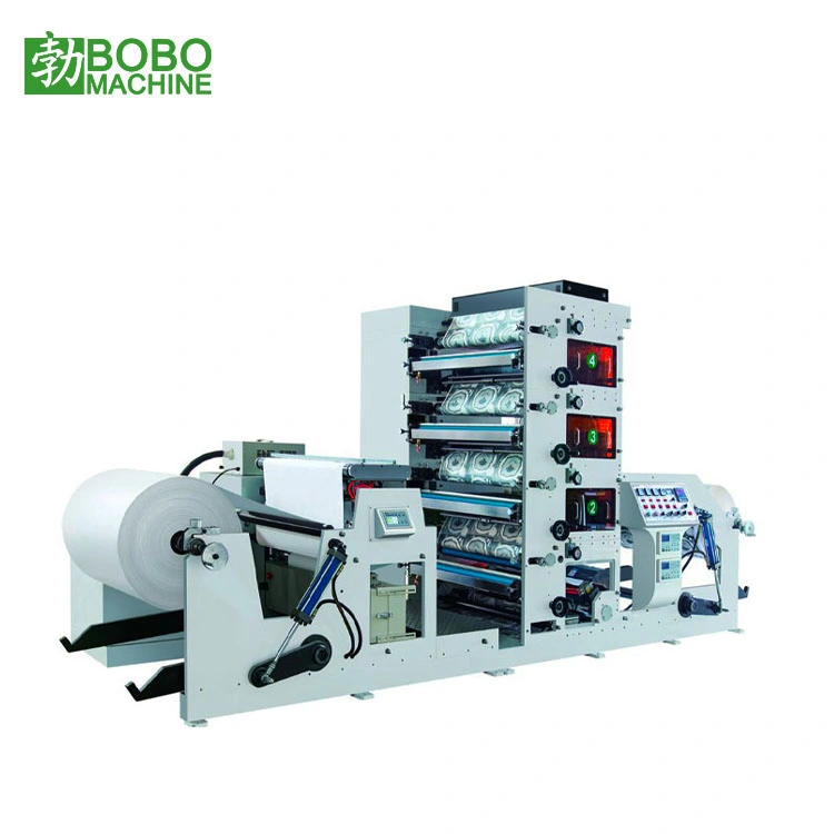 Jumbo Wide Roll Automatic Flexo Paper Cup Printer Machine