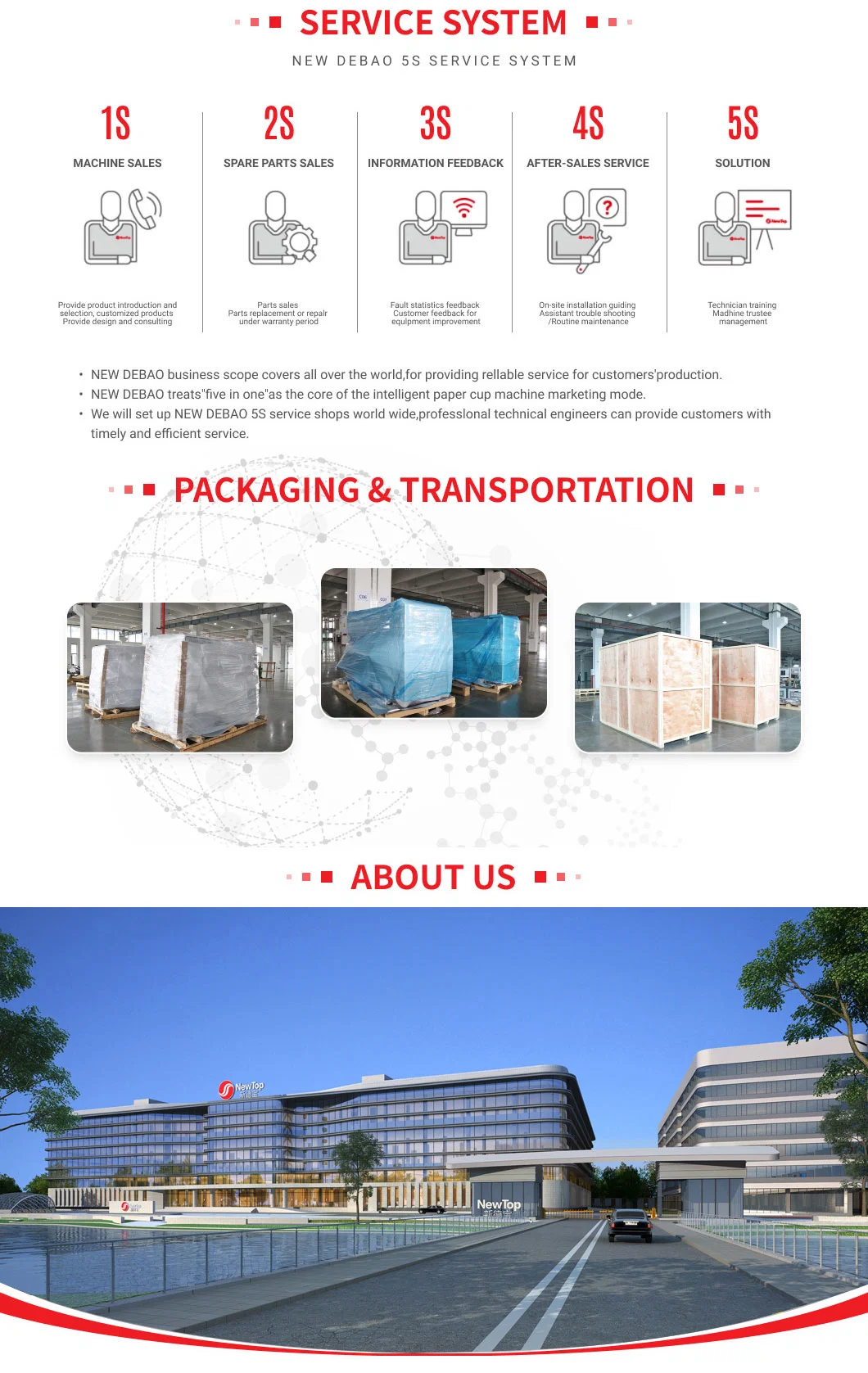 with Logo Printing Beverage Newtop Non-Fumigation Wooden Box Paper Cup Machinery