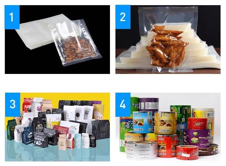 Food Snacks Jelly Jam Ketchup Honey Liquid Plastic Aluminum Composite Laminate Machine Packaging Roll Film