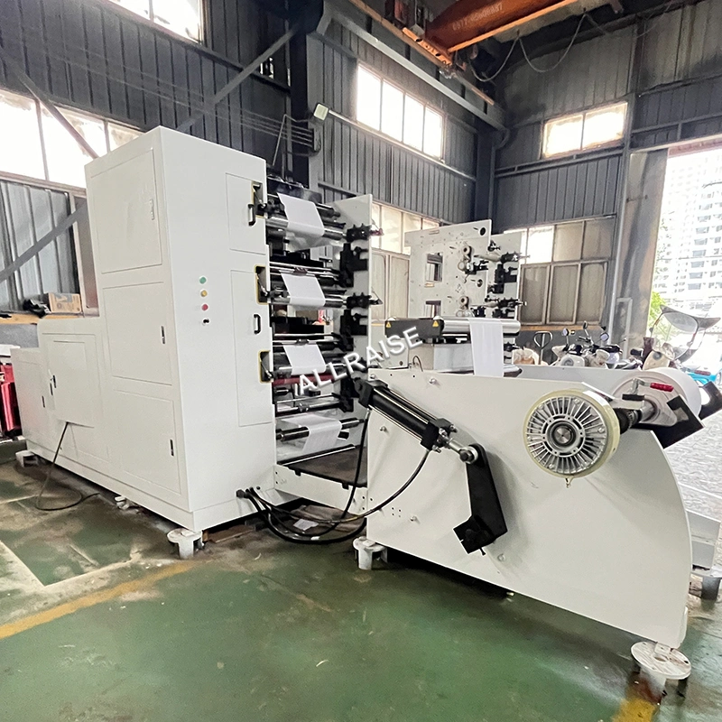 Automatic 4 Colors Roll to Roll Paper Cup Fan Printer Paper Cup Printing Machine Ice Cream Paper Cone Flexo Printing Machine