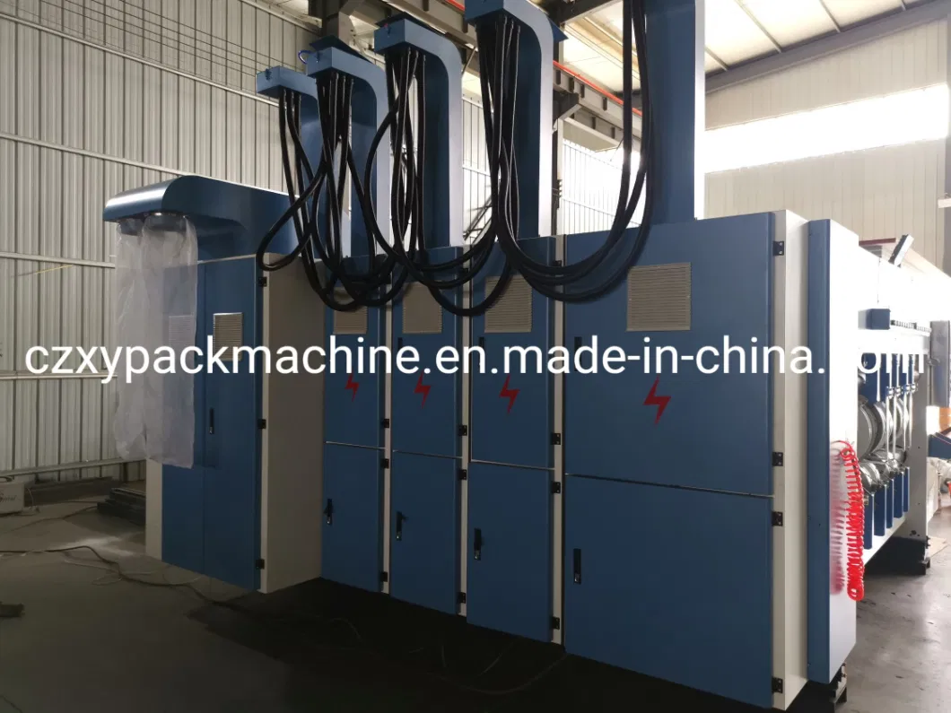 High Speed Automatic Flexo Ink Corrugated Carton Printer Slotting Die Cutting Machinery