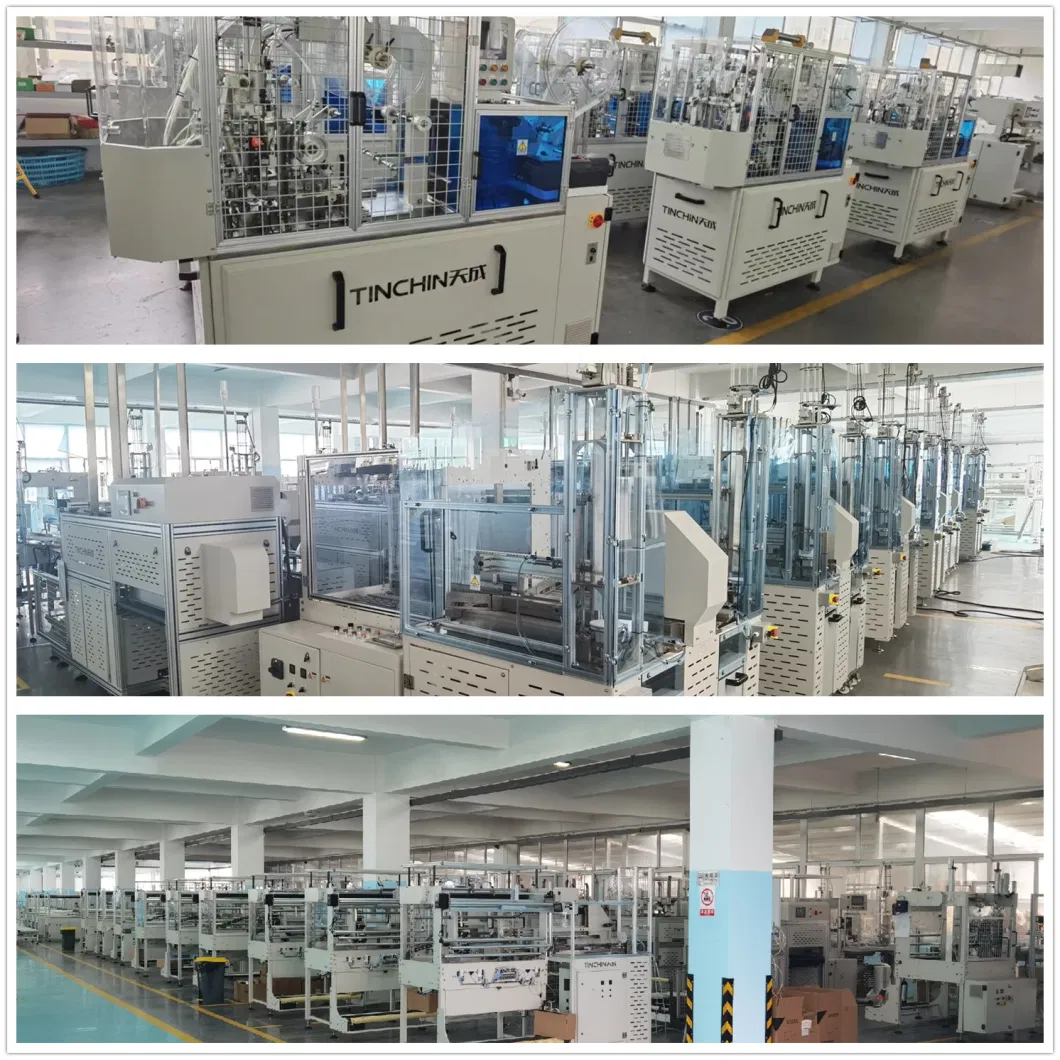 Automatic High Speed Laser Counter Paper Plastic Disposable Cup Bowl Container Packing Machine Combo Printing Machine