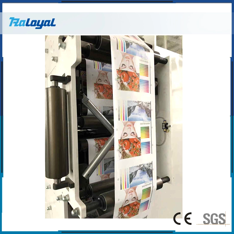 Fully Automatic 8 Color Printer Machine Plastic Advertising Oil Painting Paper Cup Tape Label Logo Self-Adhesive Label Flexo Printing Machine